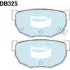 Bendix Heavy Duty Brake Pad Set Rear DB325 HD