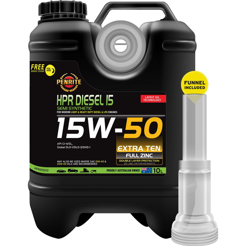 Penrite HPR Diesel 15 SAE 15W-50 Engine Oil 10L