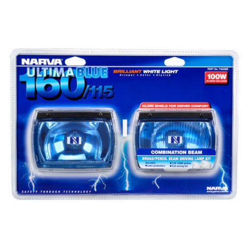 Narva Halogen Driving Light Rectangle 12V Combo Beam Kit