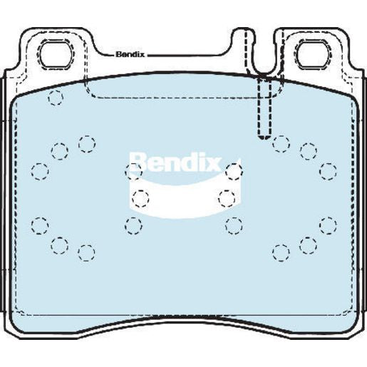 Bendix General CT Brake Pad Set Front DB1284 GCT