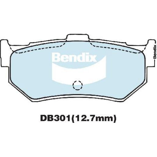 Bendix General CT Brake Pad Set Rear DB301 GCT
