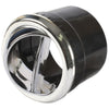 OEX LoUVre Round Black Plastic With Chrome Edge LVX028