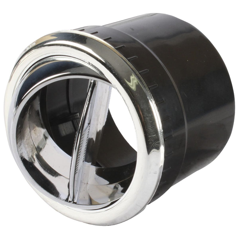 OEX LoUVre Round Black Plastic With Chrome Edge LVX028