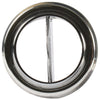 OEX LoUVre Round Black Plastic With Chrome Edge LVX028