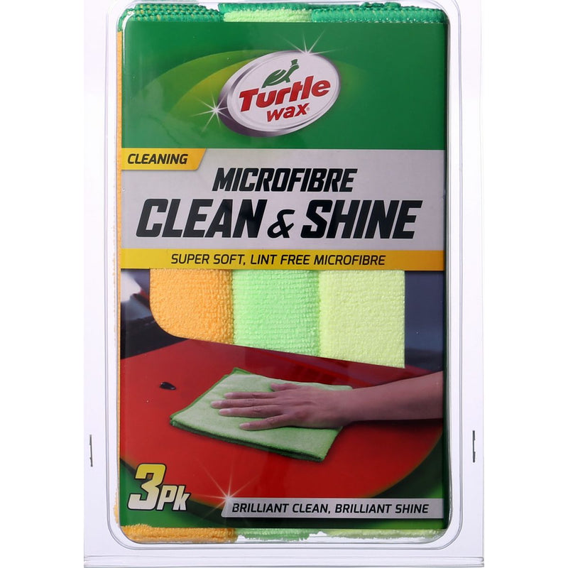 Turtle Wax Clean & Shine Detailing Cloth 3pk