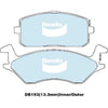 Bendix General CT Brake Pad Set DB193 GCT