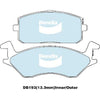Bendix General CT Brake Pad Set DB193 GCT