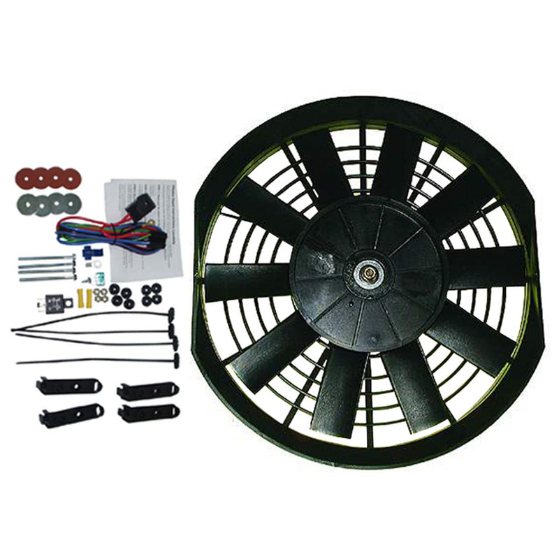 OEX 9" Electric Fan 12V (Push Type) Reversible EFX0912K