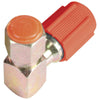 OEX Fitting Steel 1/4 Female Flare Service Port High 90