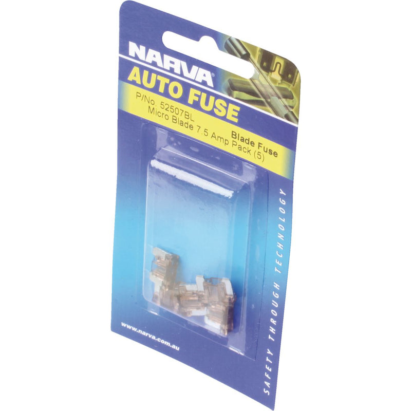 Narva Micro Blade Fuse 75A (5Pk) 52507BL