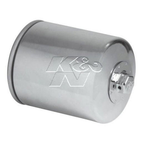 K&N Motorcycle Oil Filter Fits Harley Evo (Short) Chrome