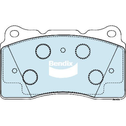Bendix Brake Pad Set - General Ct DB1695CT