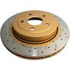 DBA HD 4000 Drilled Slotted Brake Rotor Pair 350mm Rear