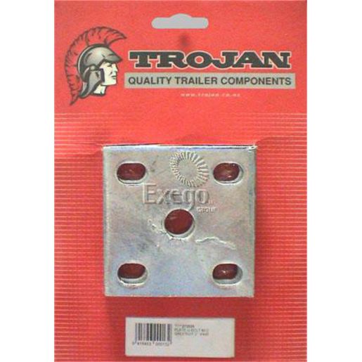 Trojan U Bolt Plate Set M10 51Mm X 50Mm Pair Galvanised