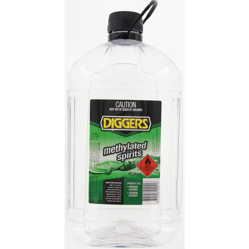 Diggers Methylated Spirits 4L 15000-4DIG