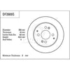 TRW Brake Rotor 260mm Rear DF2669S