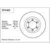 TRW Brake Rotor Single 278mm Front DF4168S