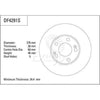 TRW Brake Rotor 276mm Front DF4291S