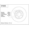 TRW Brake Rotor Single 285mm Front DF4293S