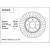 TRW Brake Rotor Pair Front DF4547S