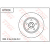 TRW Brake Rotor 286.6mm Front DF7073S