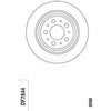 TRW Brake Rotor Pair 288mm Rear DF7644S
