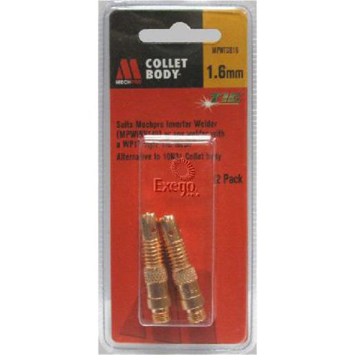 Mechpro Tig Collet Body 1.6 2Pk Mpwinv140 MPWTCB16