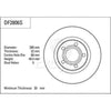 TRW Brake Rotor Pair 280mm Front DF2806S