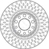 TRW Brake Rotor Single Front DF4476S