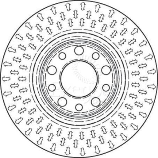 TRW Brake Rotor Single Front DF4476S