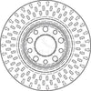 TRW Brake Rotor Single Front DF4476S
