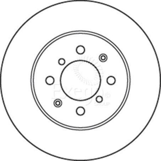 TRW Brake Rotor Front DF4825S