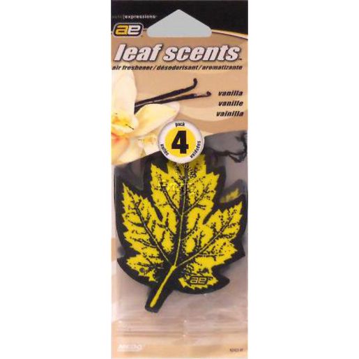 Leaf Scents Air Freshener 4pk Vanilla NOR23-4P
