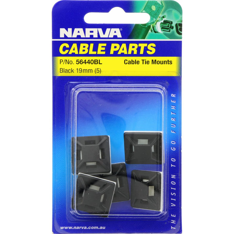 Narva Cable Tie Mount 19mm 56440BL