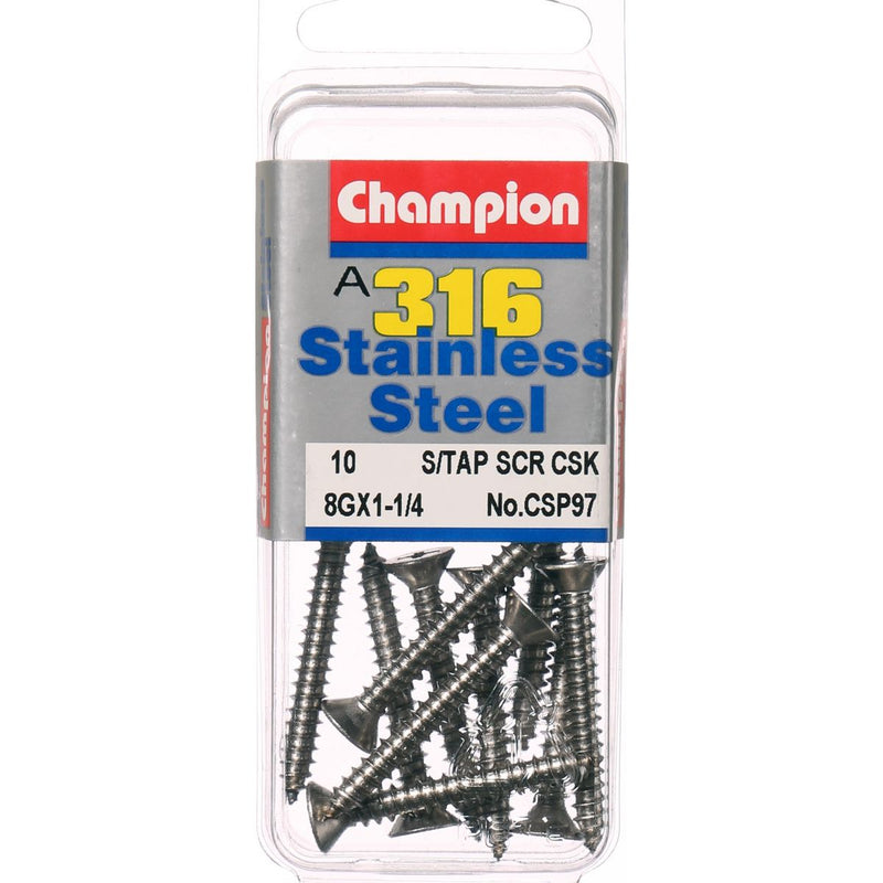 Champion Fasteners Self TaPPEr Screw Csk Phillips