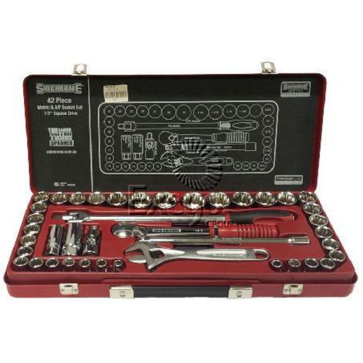 Sidchrome Socket Set 42Pc 1/2In Drive SCMT10356