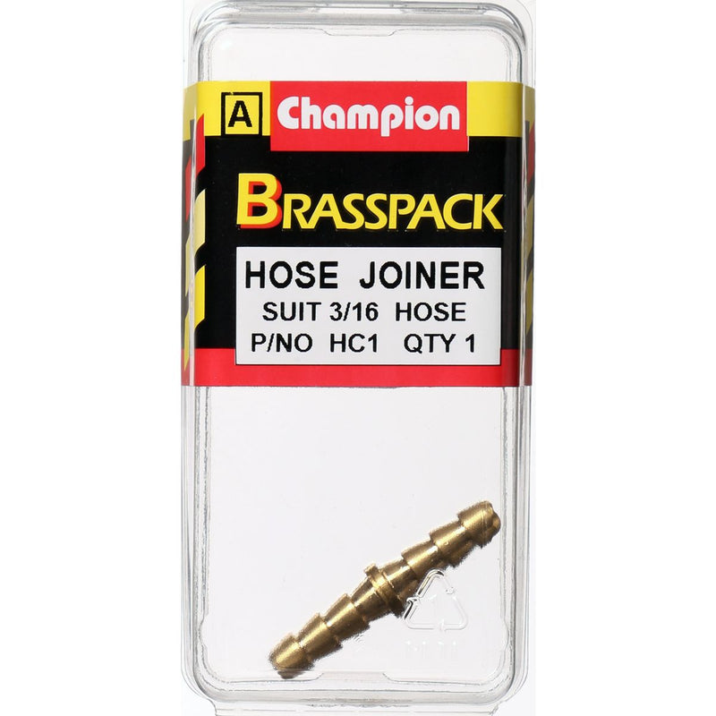 Champion Brass Joiner 3/16 Hose HC1