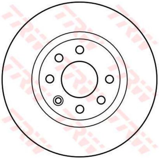 TRW Disc Brake Rotor Solid 260mm DF2564S
