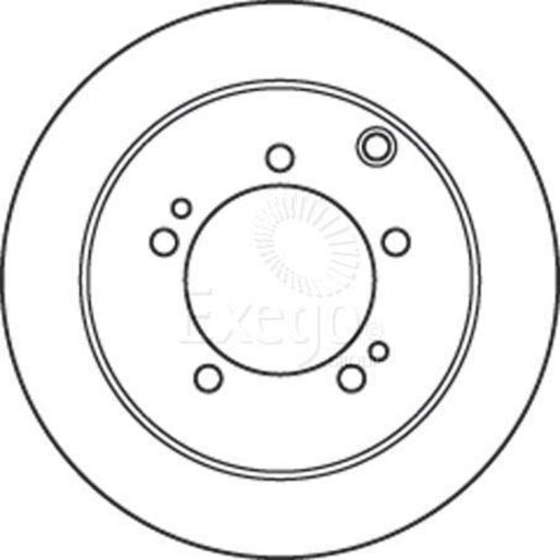 TRW Brake Rotor Rear DF4845S