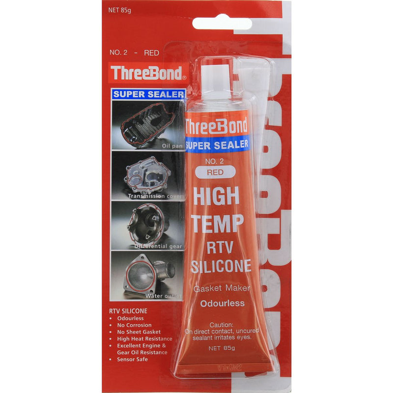 ThreeBond High Temp RTV Silicone Liquid Gasket Red 85g
