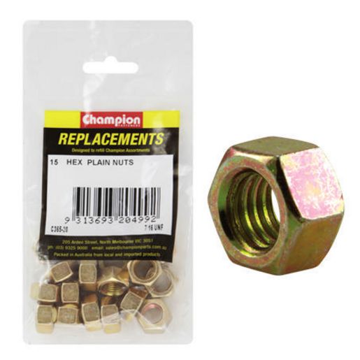 Champion Fasteners Hex Plain Nut 7/16In Unf Class 5