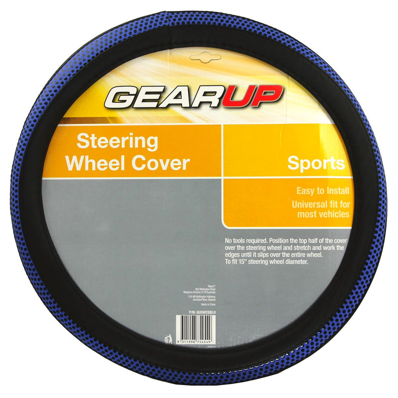 Gearup Sports Steering Wheel Cover Universal - Blue
