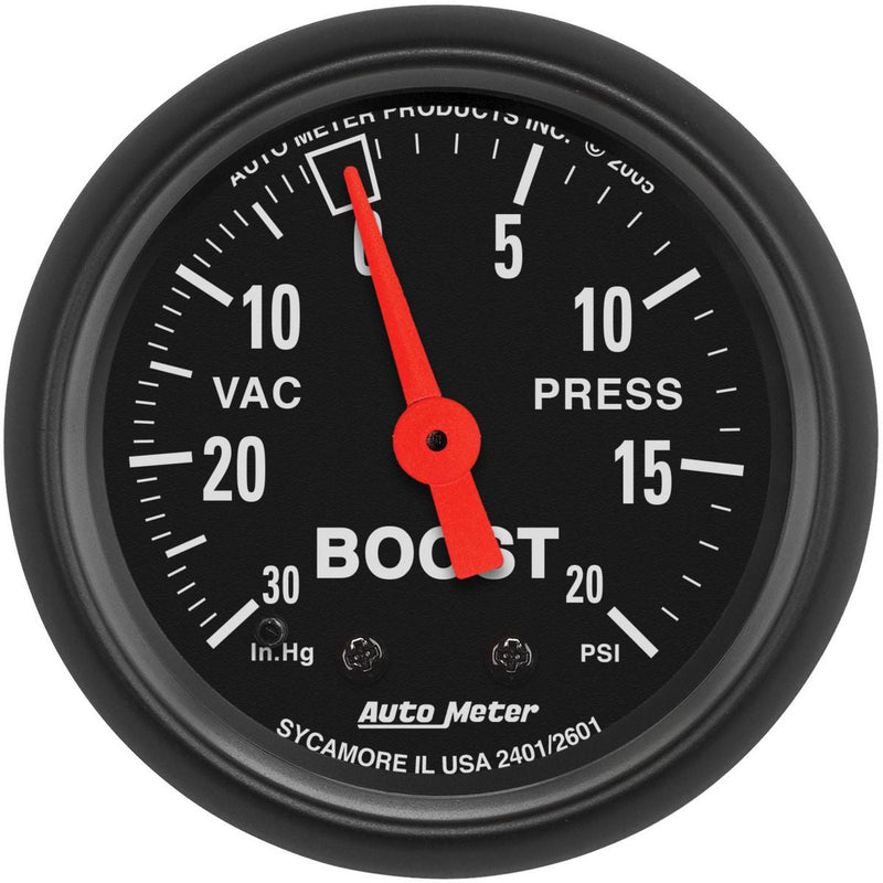 Autometer Z-Series 2-1/16in Boost/Vacuum Gauge 30in/Hg