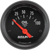 Autometer Z-Series 2-1/16in Oil Pressure Gauge 0-100 PSI