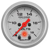 Autometer Ultra-Lite 2-1/16in Volt Meter Gauge 8-18V Full