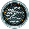 Autometer Carbon Fiber 2-5/8in Water Temp Gauge 140-280F
