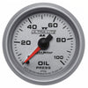 Autometer Ultra-Lite II 2-1/16in Oil Pressure Gauge 0-100