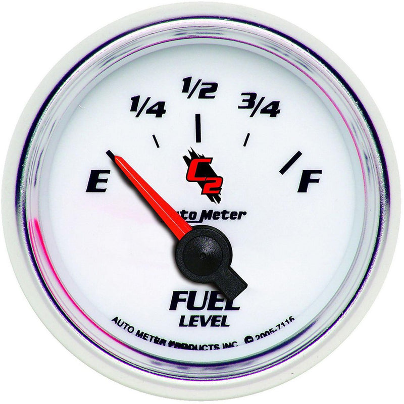 Autometer C2 Series 2-1/16in Fuel Level Gauge 240-33 Ohms
