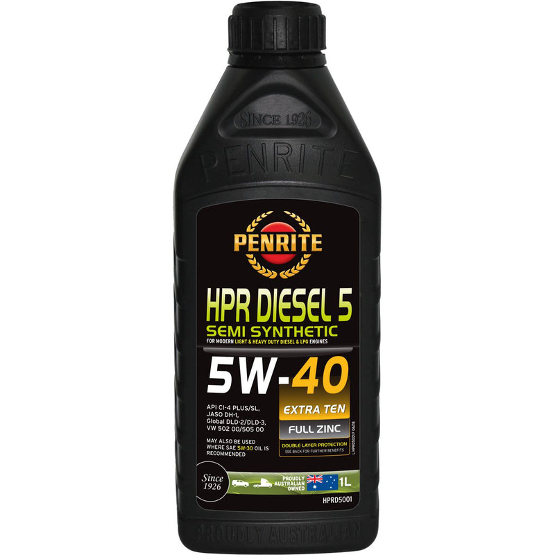 Penrite HPR Diesel 5 SAE 5W-40 Engine Oil 1L