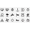 Narva RV & Marine Sticker Set Black (50Pk) 63178BL